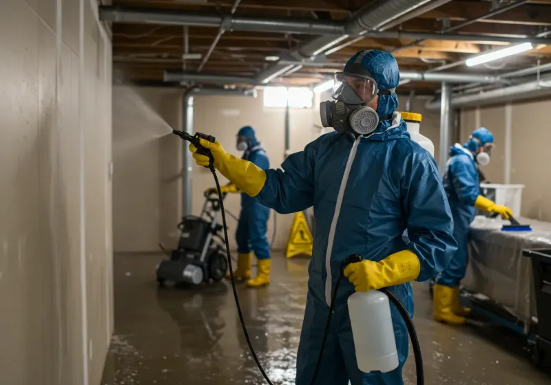 Basement Sanitization and Antimicrobial Treatment process in Honokaa, HI